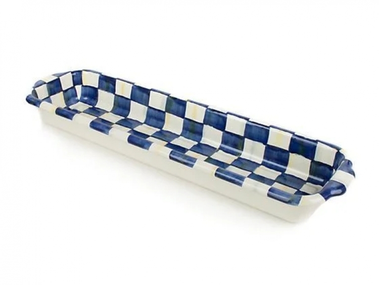 Royal Check Enamel Baguette Dish