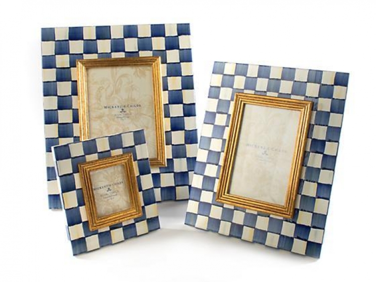 Royal Check Enamel Frame - 4'' X 6''