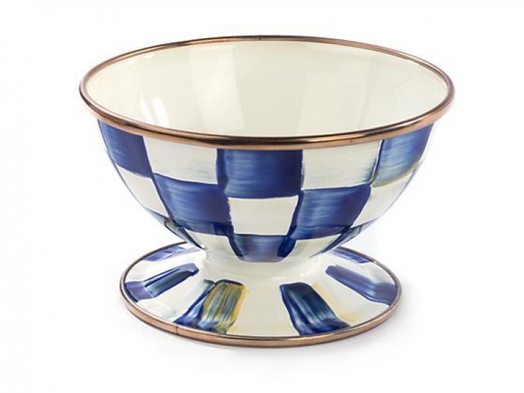 Royal Check Enamel Ice Cream Dish