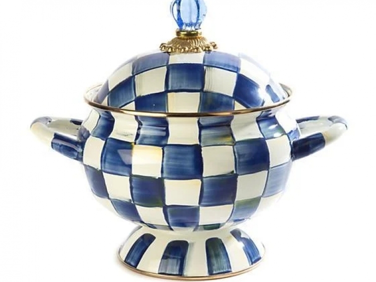 Royal Check Enamel Tureen