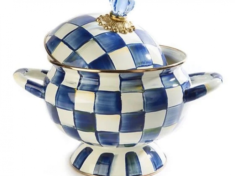 Royal Check Enamel Tureen