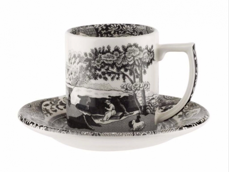 Spode Black Italian Kahve Fincanı