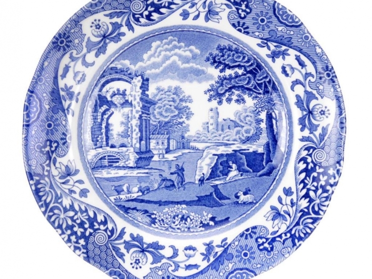 Spode Blue Italian Ekmek Tabağı