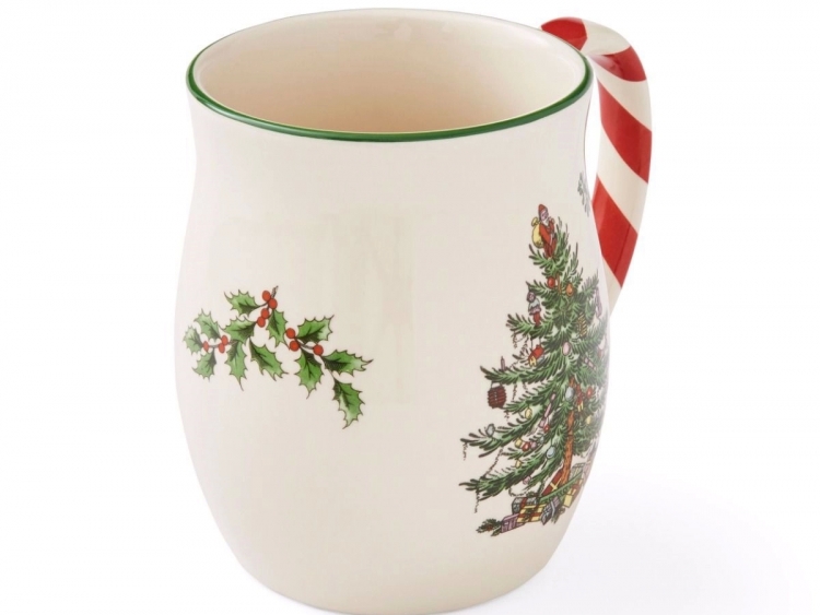 Spode Christmas Tree Kupa - Peppermint Saplı 0.4Lt