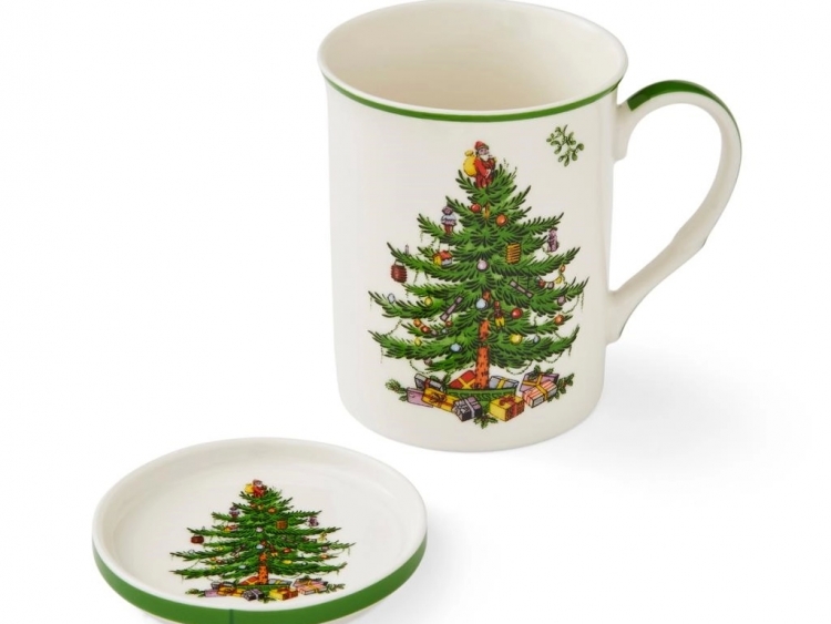 Spode Christmas Tree Kupa Ve Altlık Set