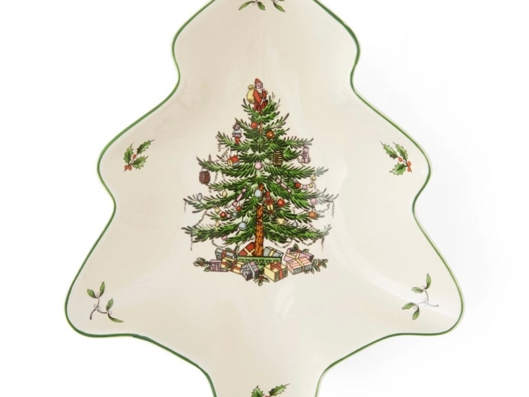 Spode Christmas Tree Yılbaşı Ağacı Tabak 20Cm