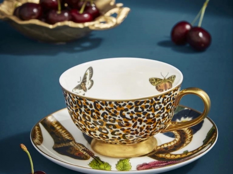 Spode Creatures Of Curiosity Coupe (Leopard/Snake) Çay Fincanı