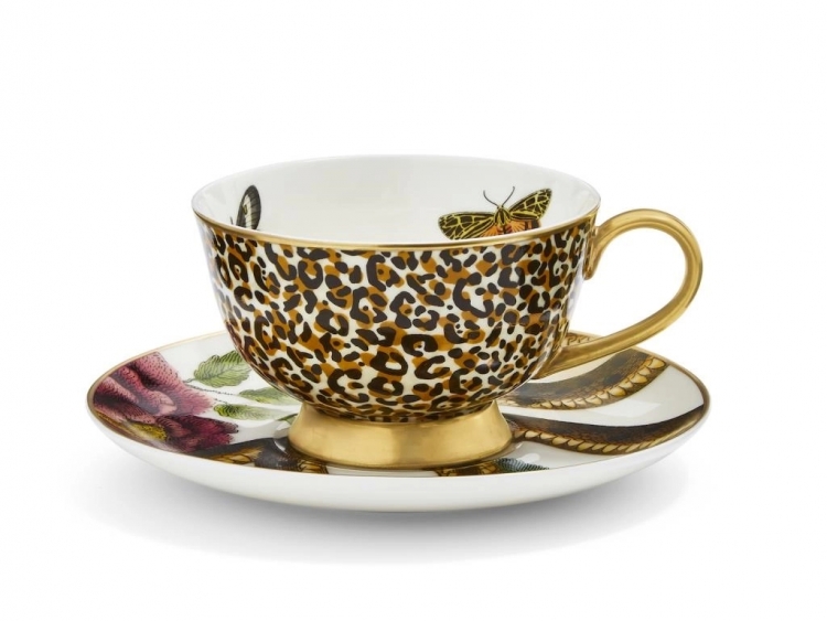 Spode Creatures Of Curiosity Coupe (Leopard/Snake) Çay Fincanı