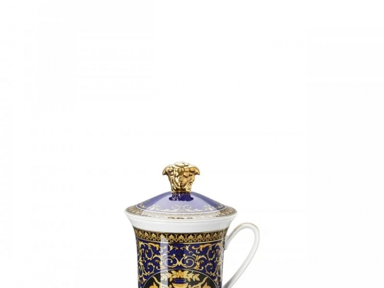 Versace Medusa Blue Kapaklı 30. Yıl Mug