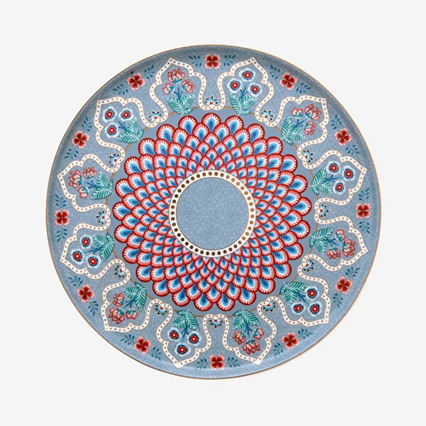 Flower Festival Mavi Mini Kek Standı 21 cm