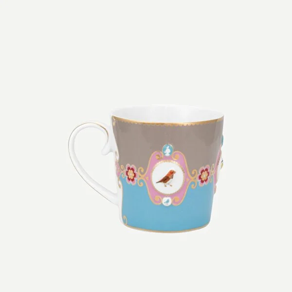 MAVİ/HAKİ MADALYON DESENLİ K.MUG