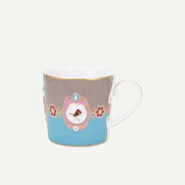 MAVİ/HAKİ MADALYON DESENLİ K.MUG