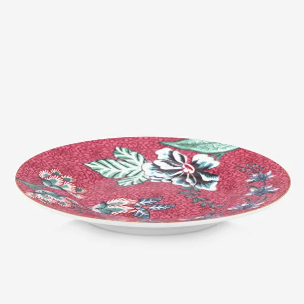 Flower Festival Kırmızı Petit Four Tabağı 12 cm