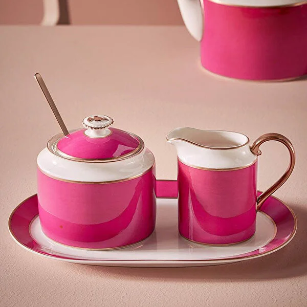 Chique Pembe Oval Tabak 28x16x2 cm