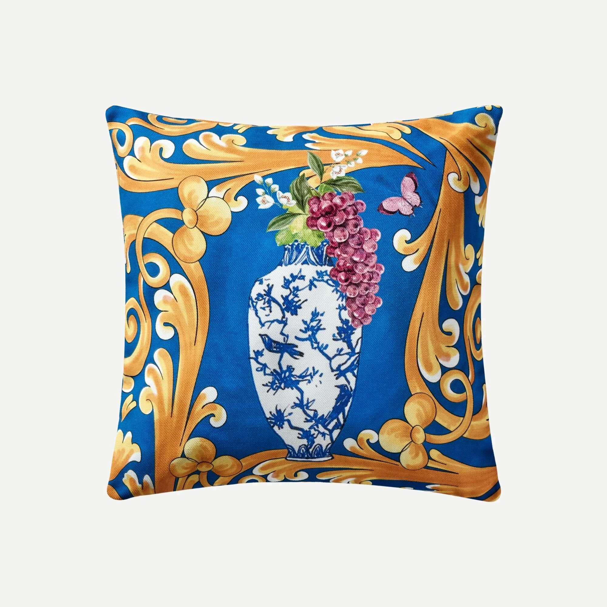 Capri Yastık Mavi Desenli 43*43 Cm