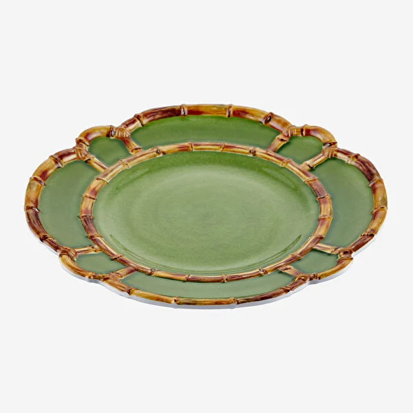 Bambu Yeşil Tabak 28 cm
