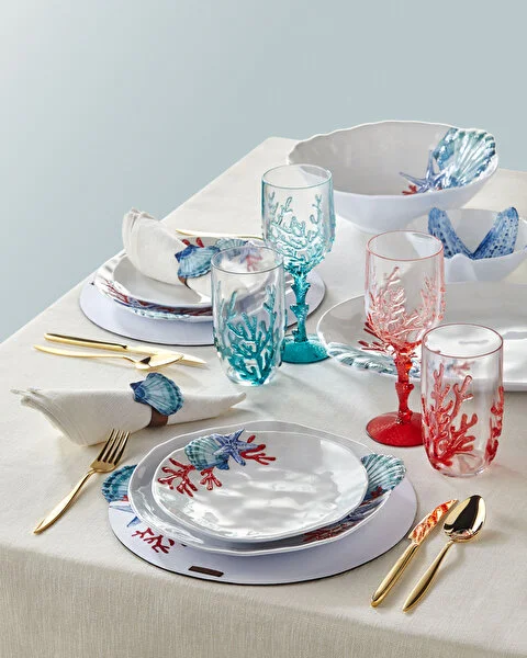 Mercan Beyaz Yemek Tabağı 28 cm