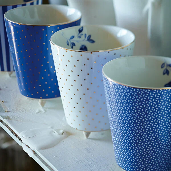 Royal Karolu Mavi Kulpsuz Mug 230 ml