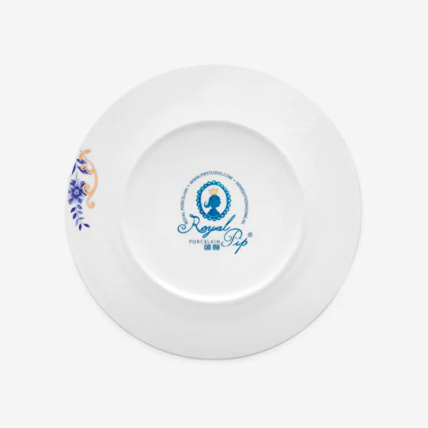 Royal Çizgili Mavi Tabak 21 cm 