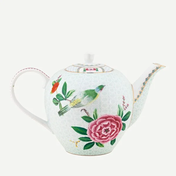 Blushing Birds Beyaz Demlik 1600 ml. 