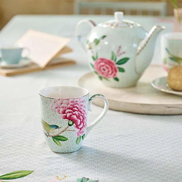 Blushing Birds Beyaz Demlik 1600 ml. 