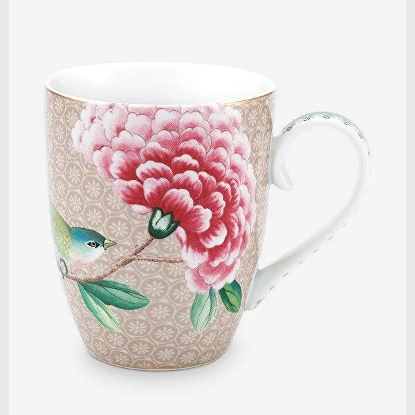 Blushing Birds Haki Büyük Mug 350 ml. 