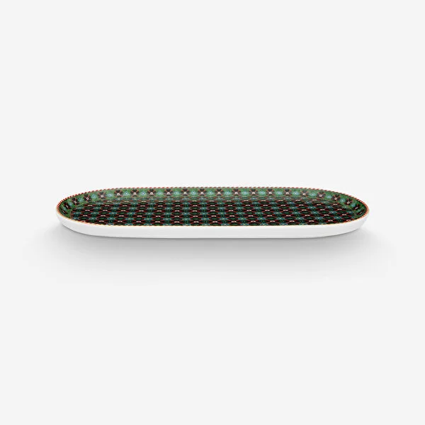 Berry Blues Yeşil Servis Tabağı 25 cm