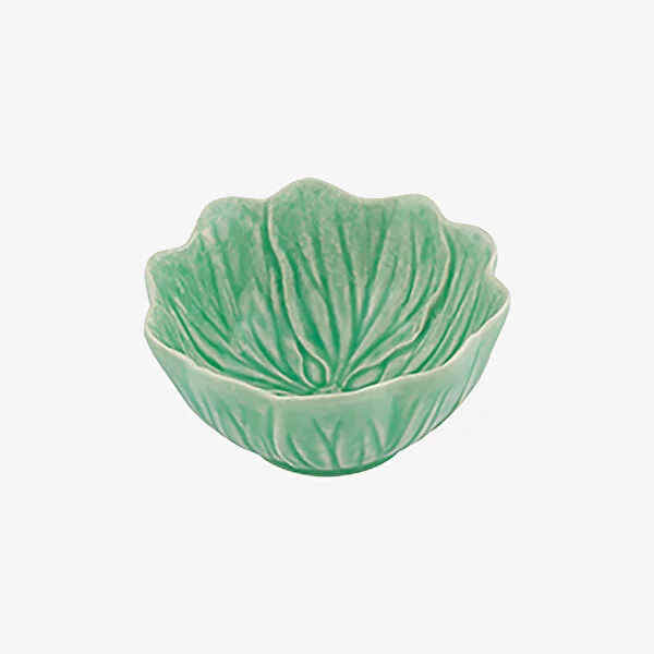 Flora Çiçek Formlu Yeşil Kase 12 cm 