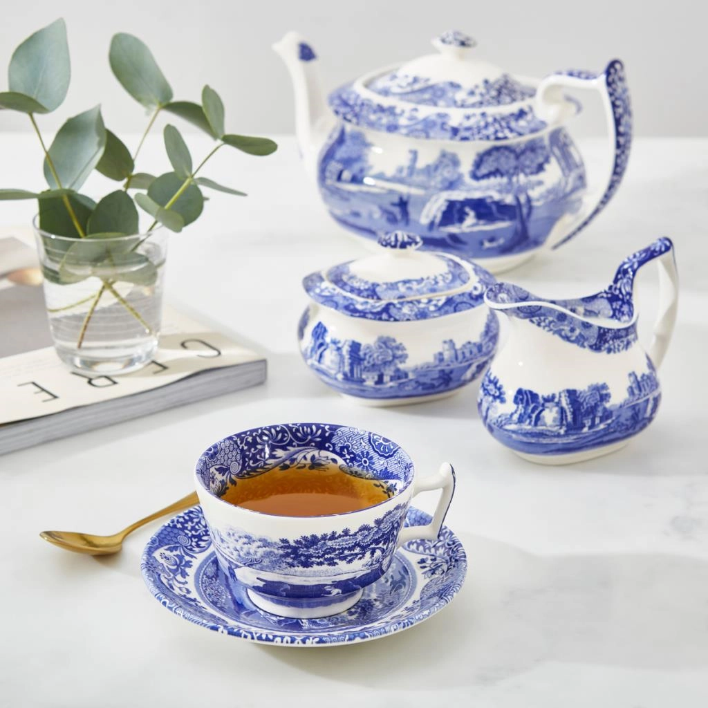 BLUE ITALIAN ÇAY FİNCAN +TABAĞI