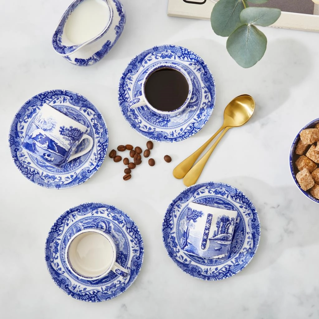 BLUE ITALIAN KAHVE FİNCAN +TABAĞI