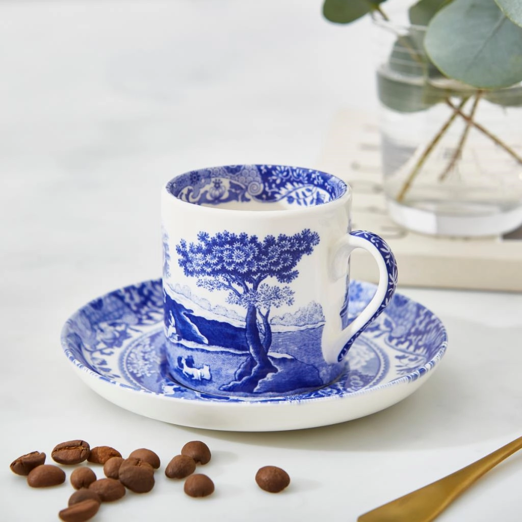 BLUE ITALIAN KAHVE FİNCAN +TABAĞI