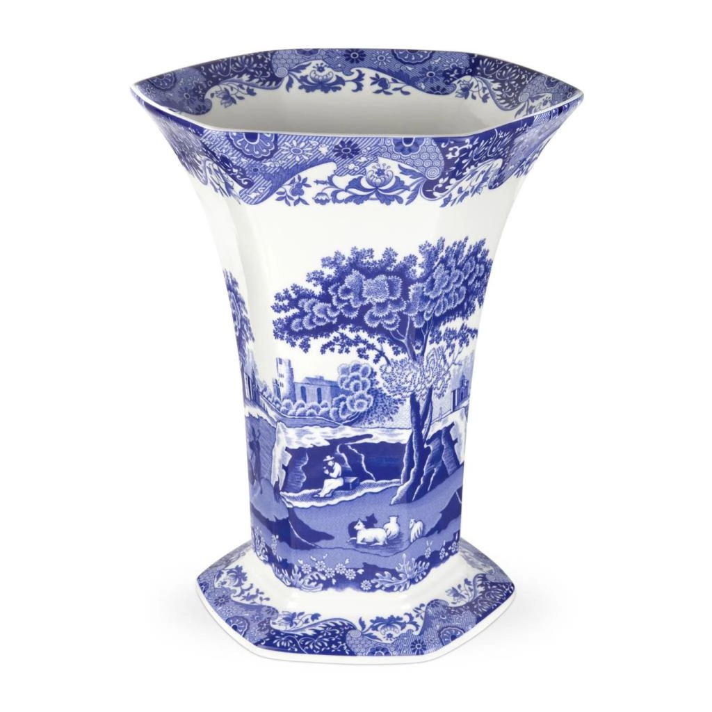 BLUE ITALIAN  11 CM KASE  VAZO BÜYÜK 27 CM