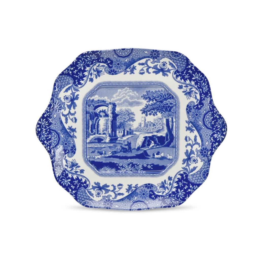 BLUE ITALIAN KULPLU EKMEK TABAĞI 29 CM