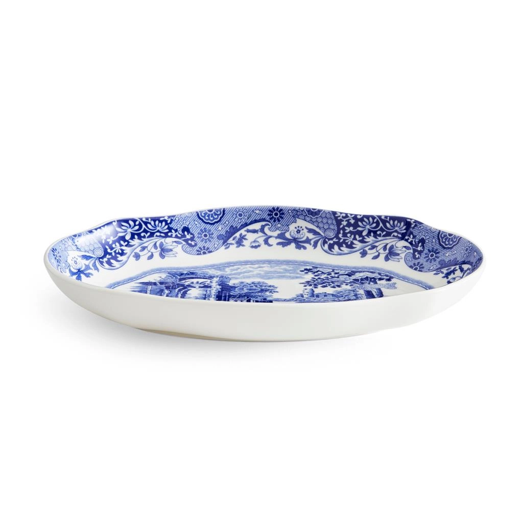 BLUE ITALIAN OVAL SERVİS 22 CM
