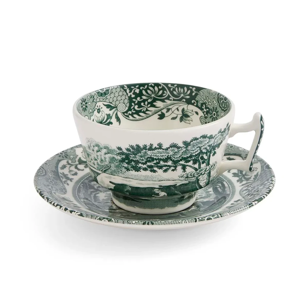 GREEN ITALIAN ÇAY FİNCAN+TABAĞI