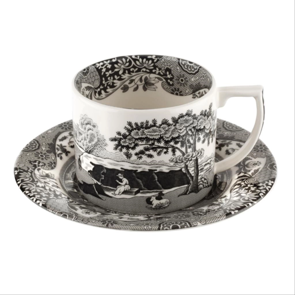 BLACK ITALIAN ÇAY FİNCAN+TAB