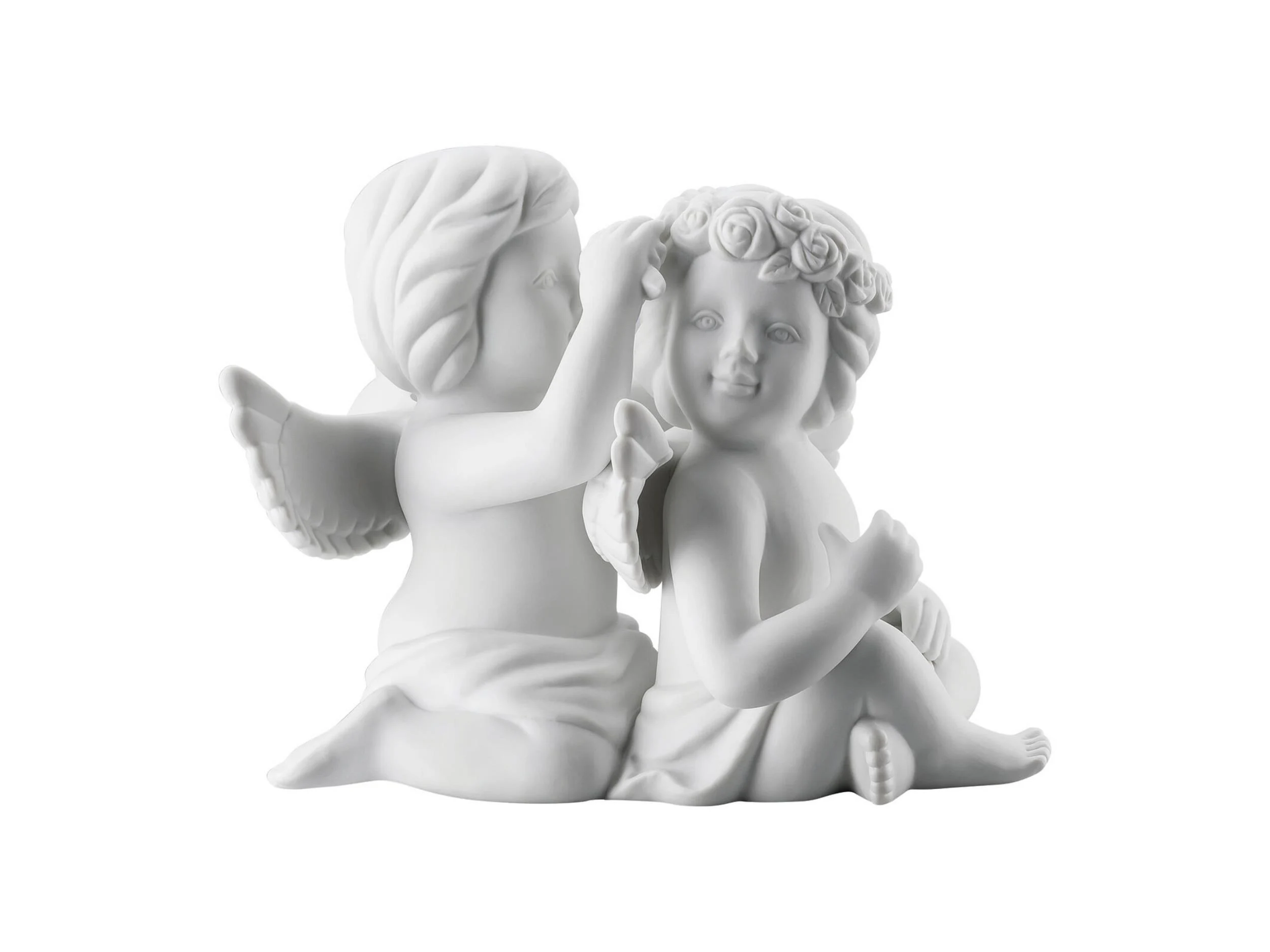 Pair Angels with Wreath 11 cm   4012438559858
