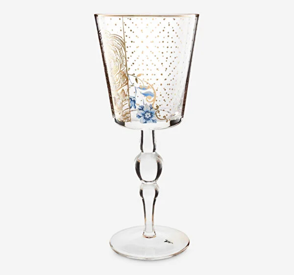 Royal Kadeh Altın Çiçek Desenli 360 ml.