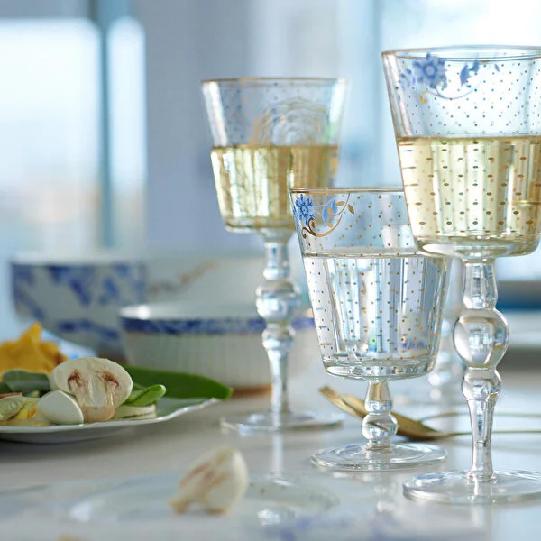 Royal Kadeh Altın Çiçek Desenli 360 ml.