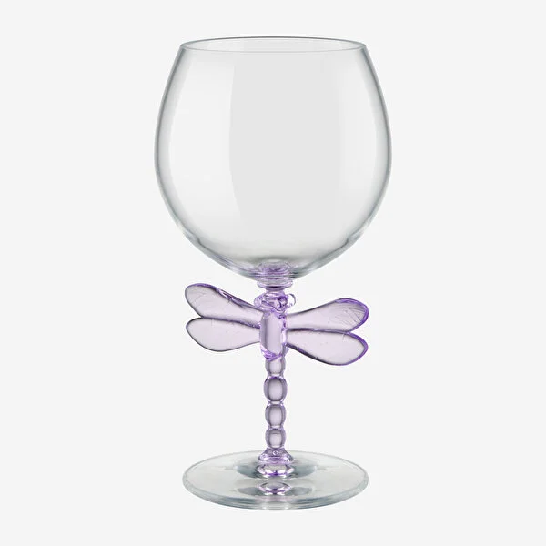 DRAGONFLY LILA ACRYLIC GOBLET  550 ML