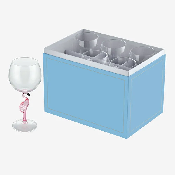 FLAMINGO PINK ACRYLIC GOBLET  550 ML