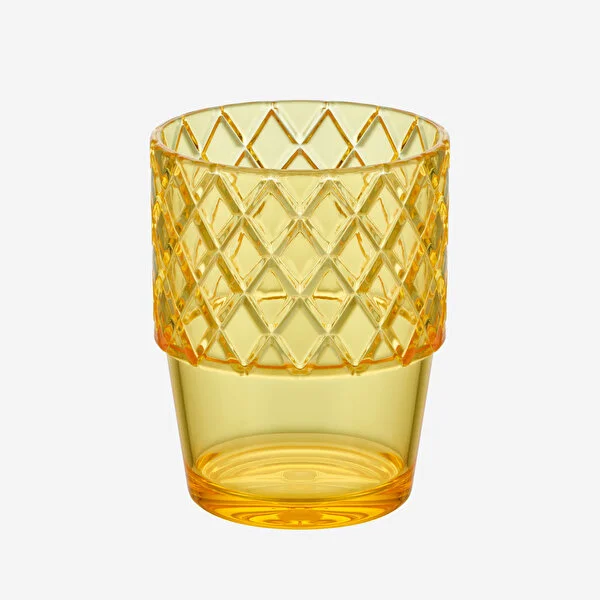 PINEAPPLE YELLOW  ACRYLIC GLASS SET 4 PCS