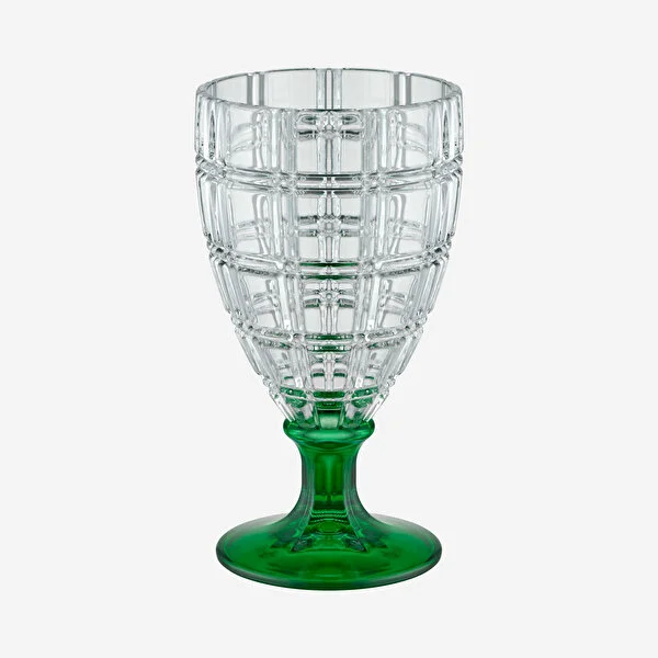 LINEA GREEN CLEAR MIX  ACRYLIC GOBLET 400 ML
