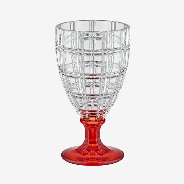 LINEA RED CLEAR MIX ACRYLIC GOBLET 400 ML