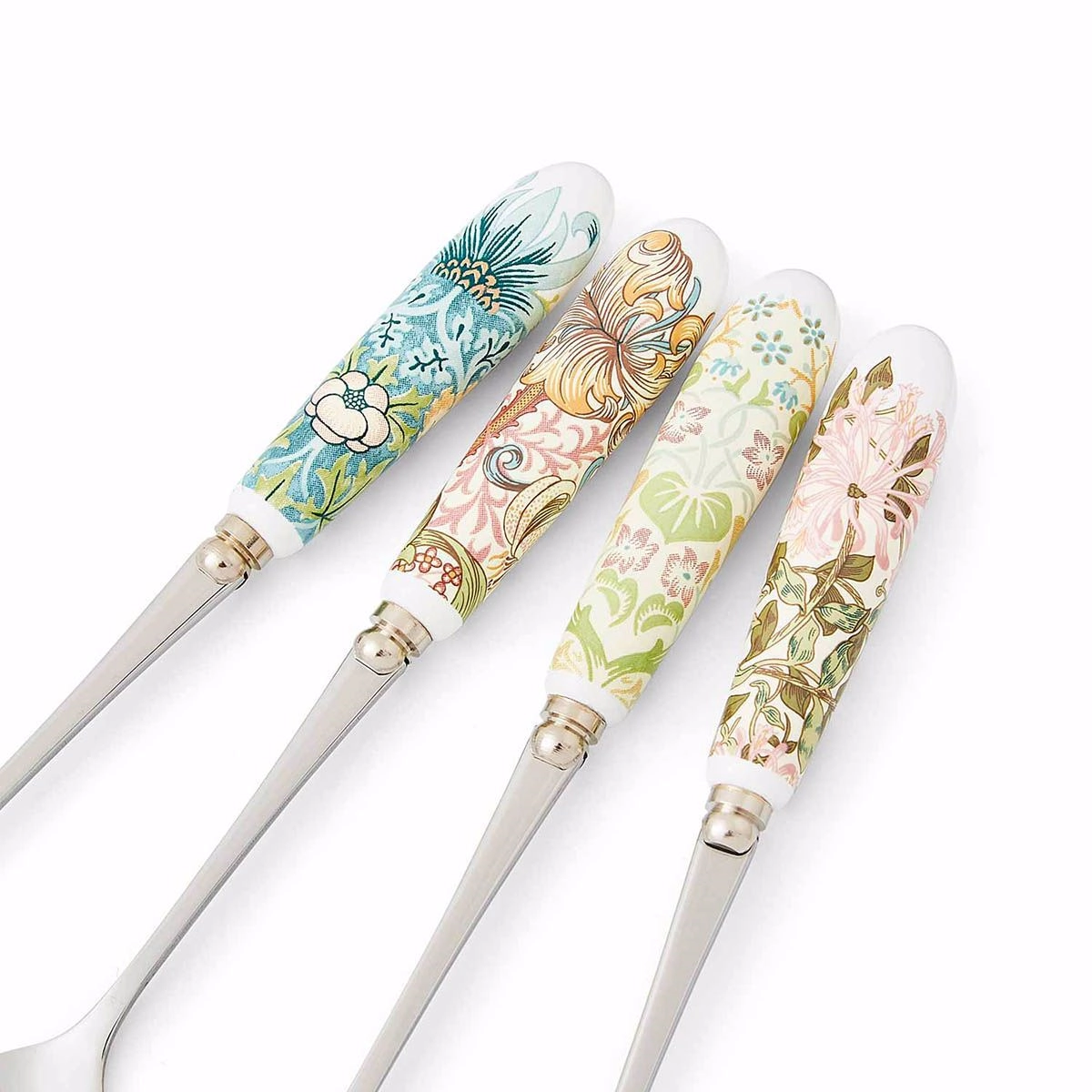 Spode Morrıs & Co 15.5 Cm - 4Lu Porselen Saplı Cay Kasıgı Setı