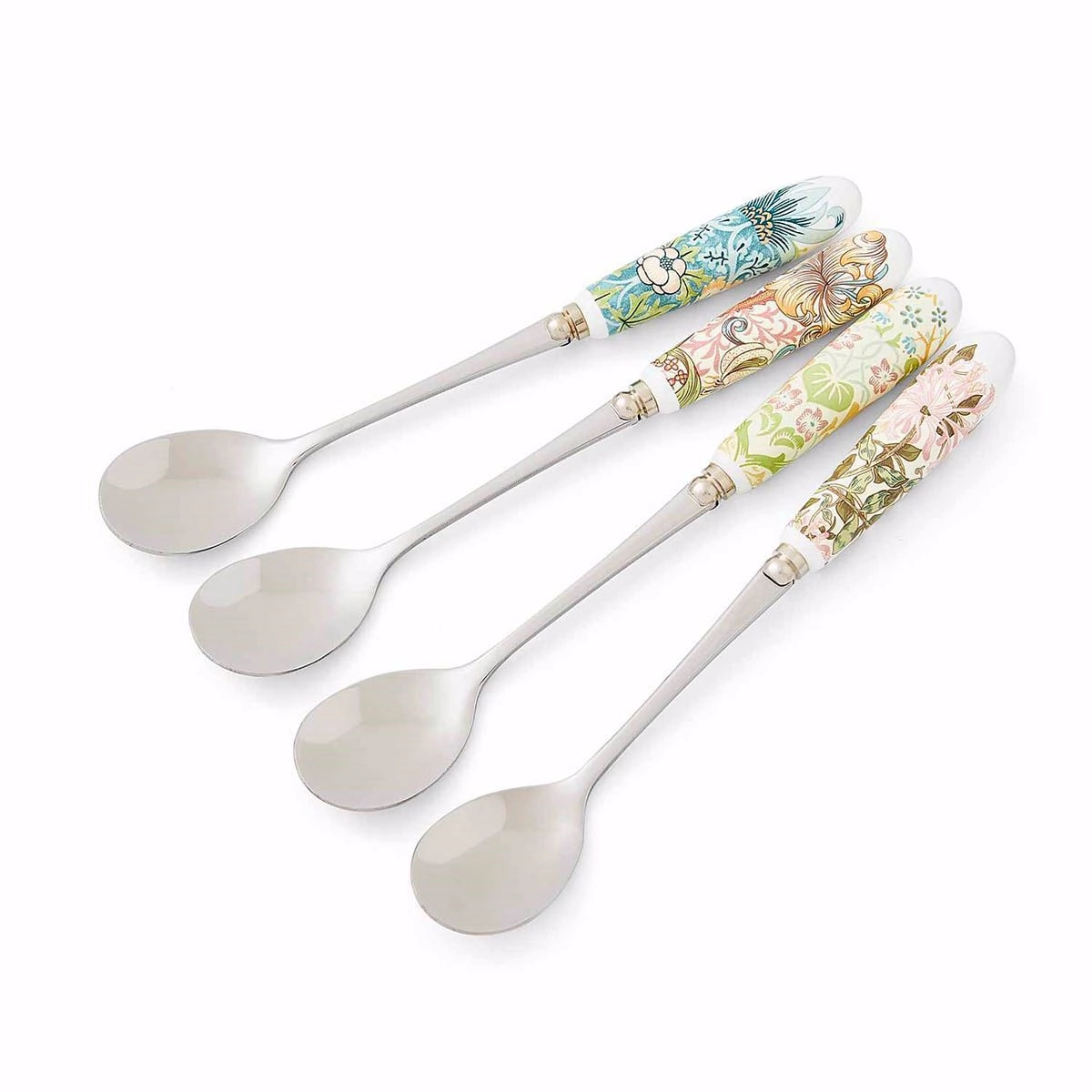 Spode Morrıs & Co 15.5 Cm - 4Lu Porselen Saplı Cay Kasıgı Setı