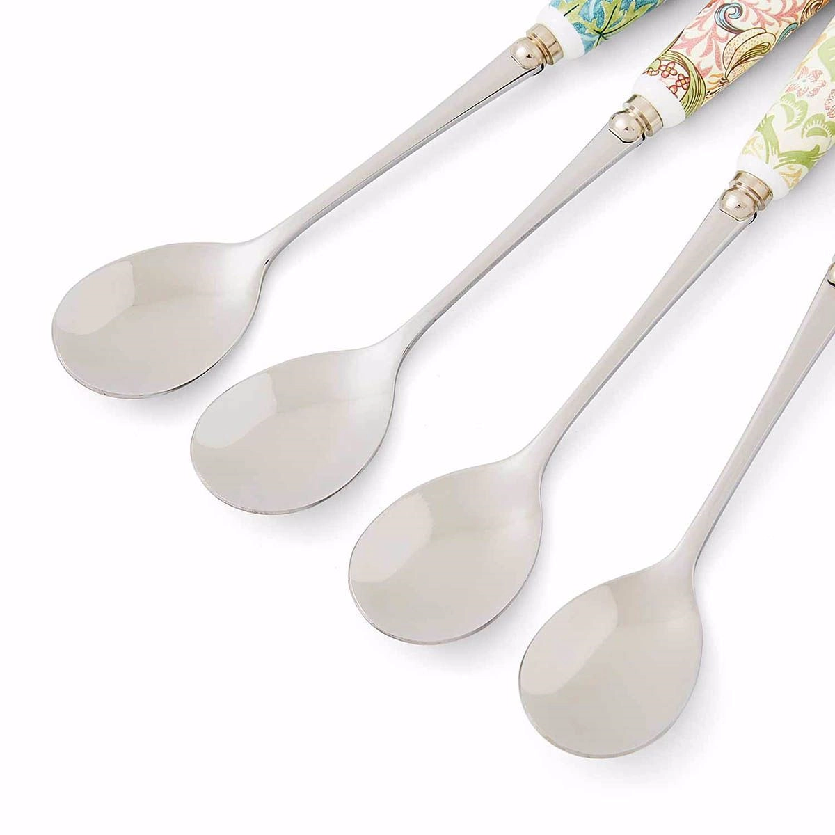 Spode Morrıs & Co 15.5 Cm - 4Lu Porselen Saplı Cay Kasıgı Setı