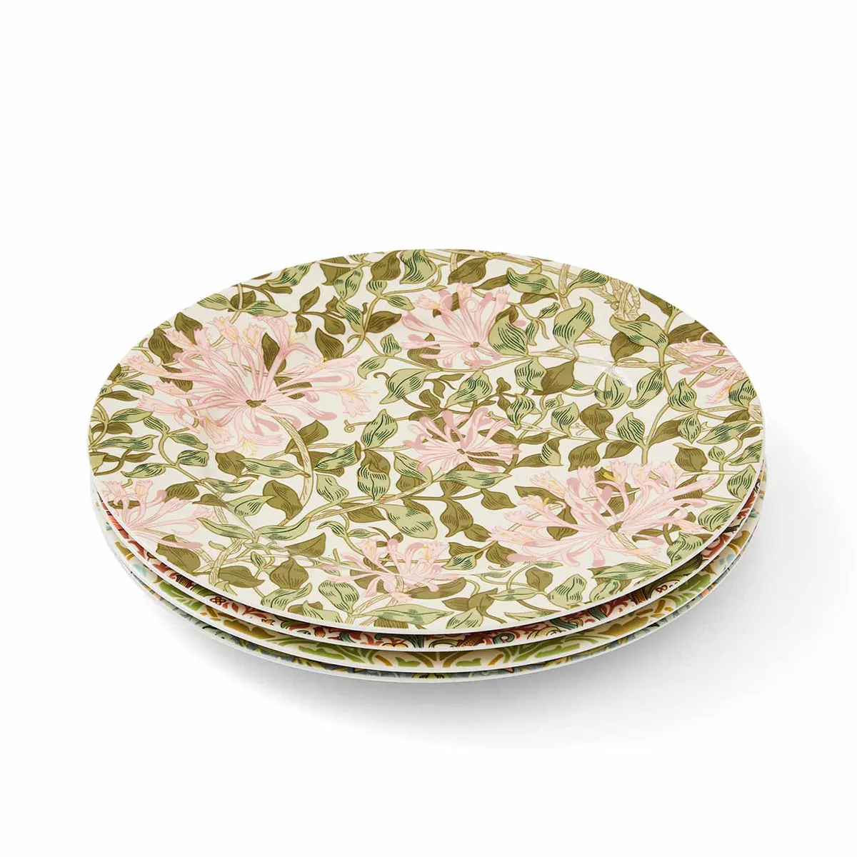 Spode Morrıs & Co 20 Cm - 4Lu Assortı Tabak Setı