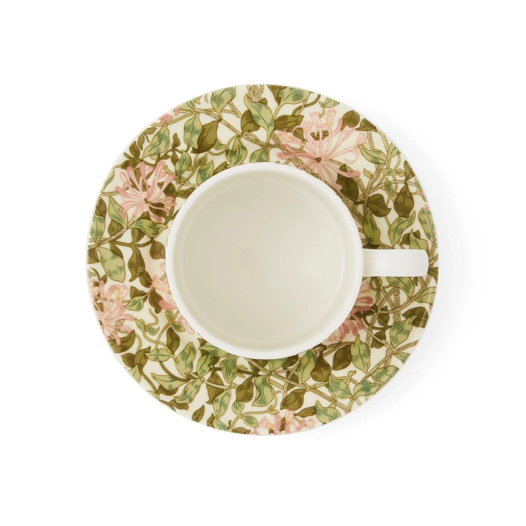 Spode Morrıs & Co 7.3 Cm Honeysuckle Cay Fıncan Ve Tabagı